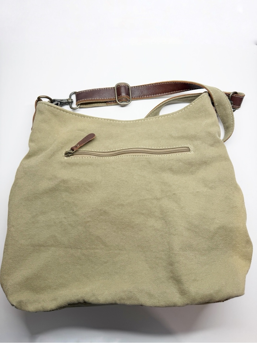 Myra Bag Western Aztec Leather Woven Cotton Crossbody Purse - Picture 3 of 14